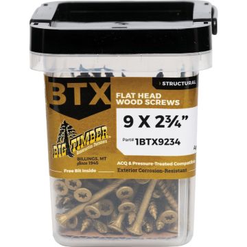 Big Timber #9 x 2-3/4 In. Bronze Flat Head Wood Screw (83 Ct., 1 Lb.)