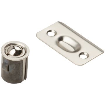 National Hardware Satin Nickel Drive-In Ball Catch