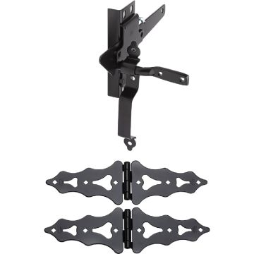 National Hardware 8 In. Black Ornamental Gate Kit