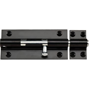 National Hardware 8 In. Black Extra Heavy-Duty Door Barrel Bolt