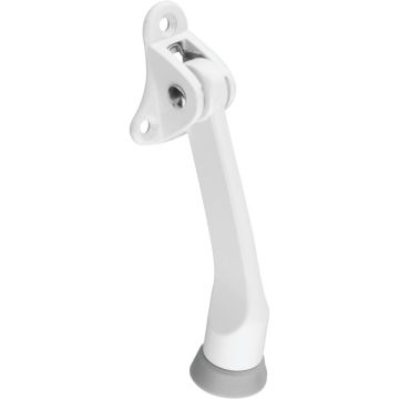 National Hardware 4 In. White Kickdown Door Holder