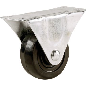 Shepherd Hardware 2 In. General-Duty Rubber Rigid Plate Caster