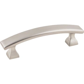KasaWare 4 In. Overall Length Satin Nickel Flared Foot Square Pull (2-Pack)