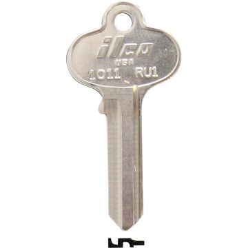 ILCO Russwin Nickel Plated File Cabinet Key RU1 / 1011 (10-Pack)