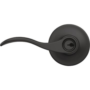 Schlage Accent Matte Black Lever Keyed Entry Lock