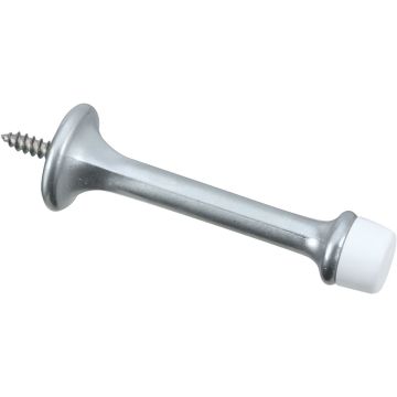National Hardware Heavy Duty 3 In. Rigid Door Stop, Satin Chrome