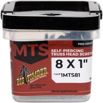 Big Timber #8 x 1 In. Modified Truss Head Sharp Point Wood Screw (1 Lb.)