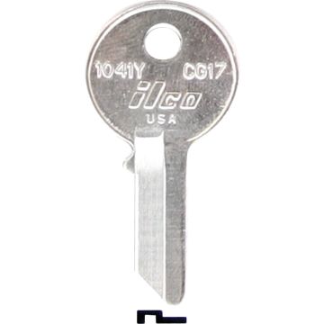 ILCO Chicago Nickel Plated Desk Key CG17 / 1041Y (10-Pack)