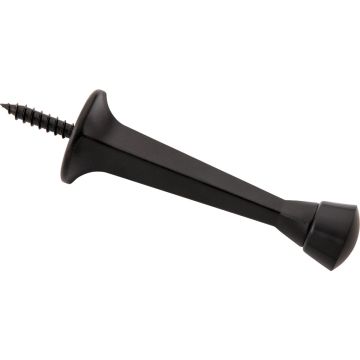 National Hardware 3 In. Matte Black Rigid Square Door Stop