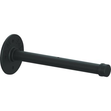 Knape & Vogt Birmingham 10 In. Black Straight Pipe Shelf Bracket