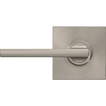 Schlage F Series Latitude Lever Satin Nickel Hall & Closet Lock with Collins Trim