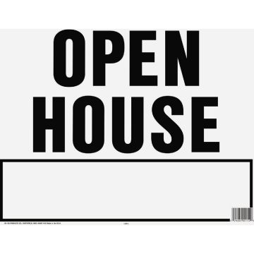 Hy-Ko Corrugated Plastic Sign, Open House
