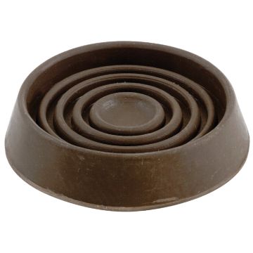 Do it 1-1/2 In. Inner Diameter Round Brown Furniture Leg Cup (4-Pack)