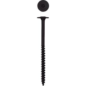 SPAX 1/4 In. x 4 In. Washer Head Black HCR PowerLag Screw (200-Count)