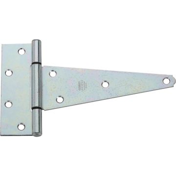 National Hardware 8 In. Zinc-Plated Steel Heavy-Duty Tee Hinge (2-Pack)
