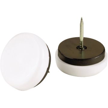 Do it 7/8 In. Round Nail on Furniture Glide with Rubber Cushion,(4-Pack)