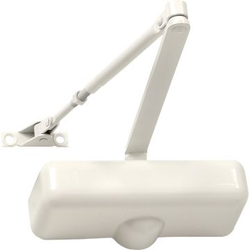 Tell Ivory Interior Residential Door Closer