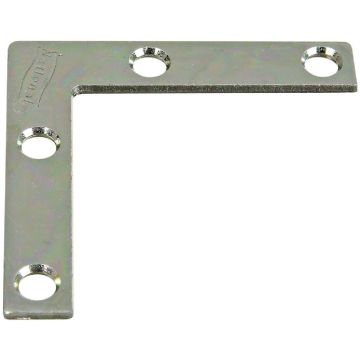 National Hardware 2 In. x 3/8 In. Zinc Flat Corner Iron
