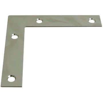National Hardware 4 In. x 3/4 In. Zinc Flat Corner Iron