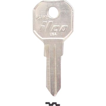ILCO Nickel Plated Gas Cap Key, 1611R (10-Pack)