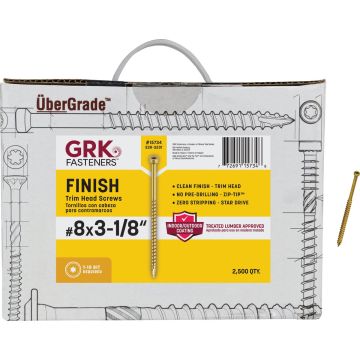 GRK #8 x 3-1/8 In. Star Drive Trim Screw (2500 Ct.)