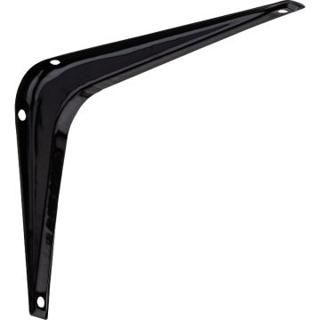 National Hardware 5 In. D. x 6 In. H. Black Steel Shelf Bracket