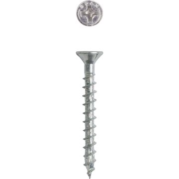 SPAX 6 x 1-1/4 In. Flat Head Unidrive (Combo Drive) Zinc (Interior) Wood Screw (35-Count)