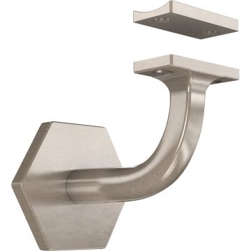 National Hardware Powell 3 In. Satin Nickel Handrail Bracket
