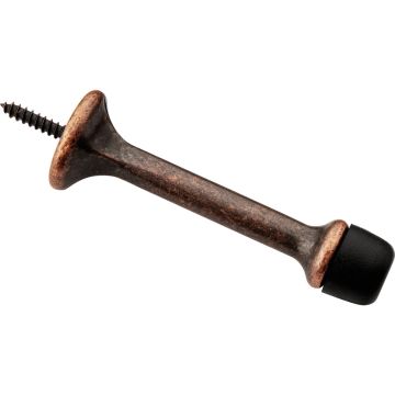 National Hardware 3 In. Antique Bronze Rigid Round Door Stop