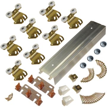 Johnson Hardware 96 In. Single Wheel Sliding Door Hardware