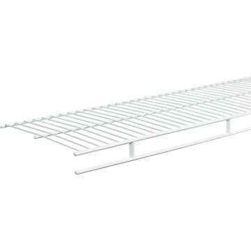 ClosetMaid 4 Ft. W. x 12 In. D. Ventilated Wire Shelf & Rod, White