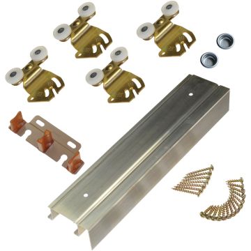 Johnson Hardware 72 In. Single Wheel Sliding Door Hardware