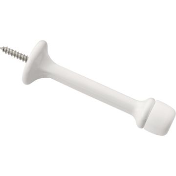 National Hardware 3 In. White Rigid Round Door Stop