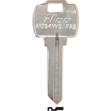 ILCO Falcon Nickel Plated House Key, FA2 / A1054WC (10-Pack)