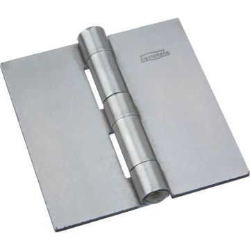National Hardware 3-1/2 In. Square Plain Steel Weldable Door Hinge