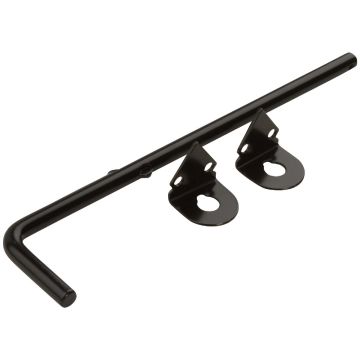 National Hardware 12 In. L. x 1/2 In. Dia. Black Steel Cane Bolt