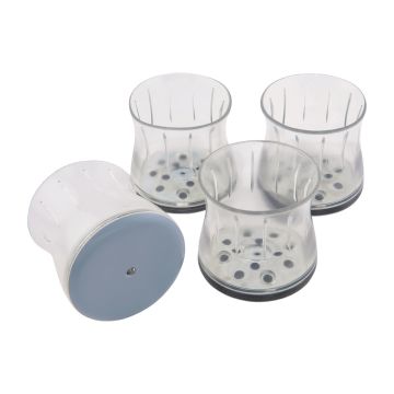 Magic Sliders Magic Fit 1-1/2 In. - 1-3/4 In. Round Slider (4-Pack)