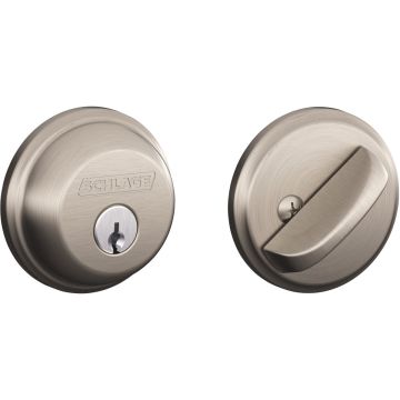 Schlage Maximum Security Satin Nickel Single Cylinder Deadbolt