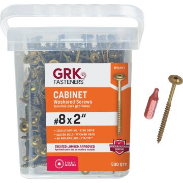GRK #8 x 2 In. Star Drive Cabinet Screw (330 Ct.)