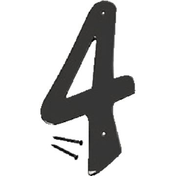 Hy-Ko 4 In. Satin Black Number 4