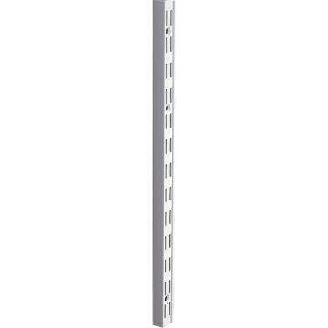 Knape & Vogt 82 Series 16-1/2 In. Titanium Steel Heavy-Duty Double-Slot Shelf Standard