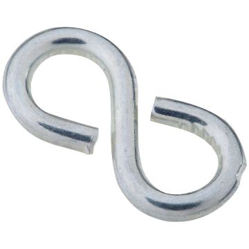 National Hardware 7/8 In. Zinc Light Closed S Hook (8-Count)