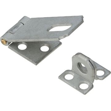 National Hardware 2-1/2 In. Galvanized Non-Swivel Safety Hasp