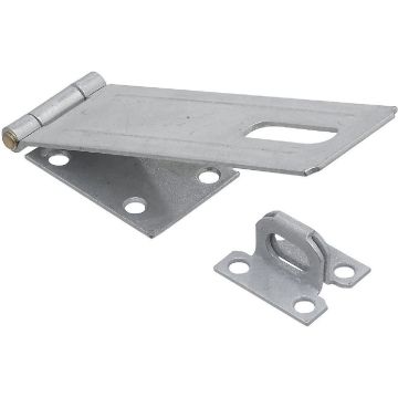 National Hardware 6 In. Galvanized Non-Swivel Safety Hasp