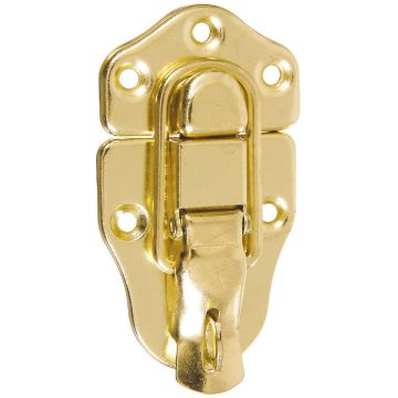 National Hardware Brass Finish Lockable Draw Catch