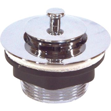 United States Hardware 1-7/8 In. Chrome Finish Bathtub Drain Stopper for Mobile Homes