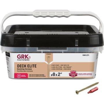 GRK Deck Elite #8 x 2 In. Star Drive Bugle-Head Deck Screw (1080-Count)