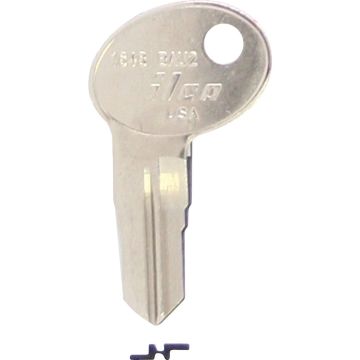 ILCO Bauer Nickel Plated File Cabinet Key BAU2 / 1648 (10-Pack)