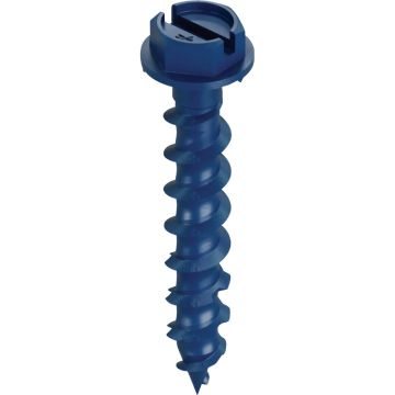Simpson Strong-Tie Titen Turbo  1/4 in. x 1-3/4 in. Hex-Head Concrete and Masonry Screw, Blue (8-Qty)