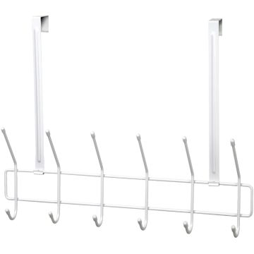 ClosetMaid 19 In. 6-Hook Over-The-Door Hook Rail